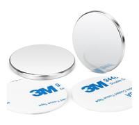 Wukong 32×3mm Magnets Strong, 2 Pack Self Adhesive Magnets, Strong Fridge Magnet for Whiteboard, Wooden Boards and Tiles