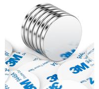 Wukong 32×3mm Magnets Strong, 6 Pack Self Adhesive Magnets, Strong Fridge Magnet for Whiteboard, Wooden Boards and Tiles