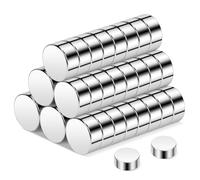 Wukong 50 Pack Small Round Magnets, 7x3mm - Strong Fridge Magnets for Whiteboard, Crafts, DIY, Office, Home, Classroom