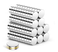 Wukong 6×2mm Mini Magnets, 100 Pack Strong Magnet, Small Round Magnet Craft Magnets for Whiteboard, Notice Board and Fridge