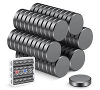 Wukong 60 Pack Whiteboard Magnets Strong, 18×5mm Fridge Magnet Ferrite Magnets for Office, Notice Board and School