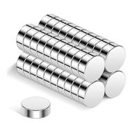 Wukong 8×3mm Small Strong Magnets, 40 Pack Mini Magnets for Crafts, Fridge Magnets, Tiny Magnets for Whiteboard, Notice Board and Ofiice