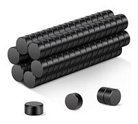 Wukong Black Small Magnets, 5x3mm | 100 Pack Round Strong Magnets for Whiteboards, Fridge, Crafts, Notice Board and DIY Project