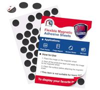 Wukong Magnetic Plate Adhesive Magnets Pack of 100 Diameter 20 mm Round Self-Adhesive Magnetic Stickers for Photos Whiteboard Fridge