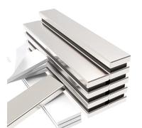 Wukong Magnets Strong, 60x10x3mm | 10 Pack Fridge Magnets, Magnetic Strips Self Adhesive magnet for Kitchen, Crafts and Whiteboard etc (1.97 * 0.39 * 1.18in)