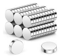 Wukong N45 Tiny Magnets 4x1mm | 60 Pack, Small Round Magnets for Craft, Miniature Mangets for Models Craft DIY Refrigerator Home Office