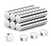 Wukong N45 Tiny Magnets 4x2mm | 60 Pack, Small Round Magnets for Craft, Miniature Mangets for Models Craft DIY Refrigerator Home Office