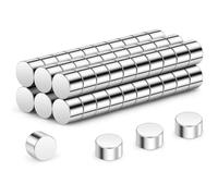 Wukong N45 Tiny Magnets 4x3mm | 60 Pack, Small Round Magnets for Craft, Miniature Mangets for Models Craft DIY Refrigerator Home Office