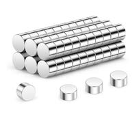 Wukong N45 Tiny Magnets 5x3mm | 60 Pack, Small Round Magnets for Craft, Miniature Mangets for Models Craft DIY Refrigerator Home Office