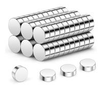Wukong N45 Tiny Magnets 6x2mm | 60 Pack, Small Round Magnets for Craft, Miniature Mangets for Models Craft DIY Refrigerator Home Office