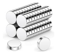 Wukong Round Magnets 10x3mm | 40 Pack, Extremely Strong Mini Magnets Round Small Magnet for Magnetic Board for Pin Board Magnetic Board, Refrigerator, Craft, Office, Kitchen