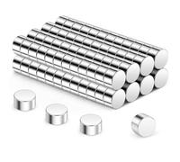 Wukong Small Round Fridge Magnets, 5x3mm | 100 Pack Magnets Tiny for Refrigerator, Office, 3D Printer, Model and DIY Project