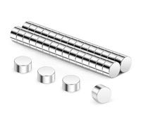 Wukong Small Round Fridge Magnets, 5x3mm | 30 Pack Magnets Tiny for Refrigerator, Office, 3D Printer, Model and DIY Project