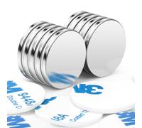 Wukong Super Strong Magnets, 20x2 mm | 10 Pack Heavy Duty Round Magnets for Fridge, Crafts, Pin Board, Notice Board, Office Crafts