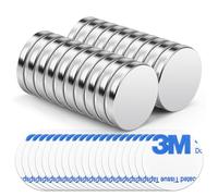 Wukong Super Strong Magnets, 20x3 mm | 20 Pack Heavy Duty Round Magnets for Fridge, Crafts, Pin Board, Notice Board, Office Crafts