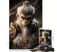 Wukong The Monkey King Jigsaw Puzzle 1000 Piece for Adults Strategic Think Peaceful Escape Precise Fit Lovely Gift (38x26cm)