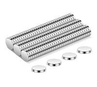 Wukong Tiny Magnets 6mm X 1mm | 100 Pack, Small Strong Fridge Magnets, Round Miniature Mangets for Models Craft DIY Whiteboard Refrigerator Home Office