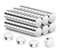 Wukong Tiny Magnets 8x3mm | 60 Pack, Small Round Magnets for Craft, Miniature Mangets for Models Craft DIY Refrigerator Home Office