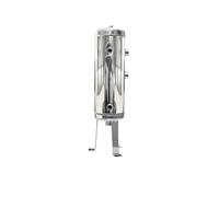 WUKUBO 10-Liter Vertical 304 Stainless Steel Tank, Vacuum Buffer Pressure-Bearing Vertical Gas Storage Tank (High-Foot Model)
