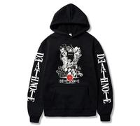 Wulachaka Death Note Hoodie, Anime Printed L·Lawliet Sweatshirt, Long Sleeve Casual Sportswear Sweatshirts for Men Women (Type 5, L)