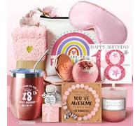 WULAIHO 18th Birthday Gifts for Girls, Her 18 Years Old Gift Ideas Happy Hamper Pamper Set Present Basket, Friends Sisters Wife Bestie Girlfriend Mum Born in 2007
