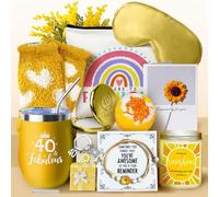 WULAIHO 40th Birthday Gifts for Girls, Happy 40 Years Old Birthday Pamper Set Present Basket, Unique Hamper Gift Ideas for Her, Best Friends, Sisters, Daughter, Niece