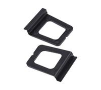 Wulankd 30 Pack Window Screen Pull Tab, Window Screen Lift Plate Replacement Part Flat Spline Groove Pull Plate Clamp, Black