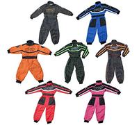 Wulfsport Children Kids Race MX Motocross Motorbike Suit Clothing Quad Bike - Black Orange L (9-10Yrs)