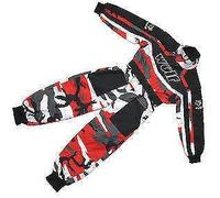Wulf WULFSPORT Kids CAMO Race Suit Overalls Motocross LT PW GO-Karting Child New (RED, Junior M (7-8 YRS))