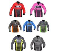 Wulfsport 2024 Junior Off Road Jersey - Kids Motorbike Motocross Shirts for Mx Clothing Quad ATV, Enduro Kart Trials, MTB BMX Dirt Bike Cub - Wulf Racing Top (Yellow, 3-4 Years)