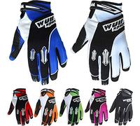 Wulfsport Adult Stratos MX Motorbike Gloves Motocross Sports Off Road Racing Gloves - Red L