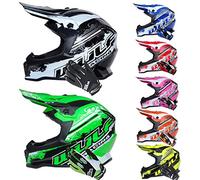 Wulfsport Black Cub Off Road Pro Kids Motocross Helmet L + Stratos Gloves XS