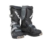 Wulfsport Cub LA Junior Kids Motocross Motorbike Boots - Black/Grey EU29