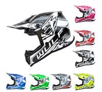 Wulfsport KAIR-X Helmet Kids Motocross Helmet- Black S (47-48cm)