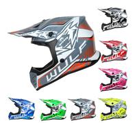 Wulfsport KAIR-X Helmet Kids Motocross Helmet- Orange XL (53-54cm)