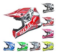 Wulfsport KAIR-X Helmet Kids Motocross Helmet- Red XL (53-54cm)