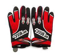Wulfsport Kids Gloves Pair Stratos MX Junior Motocross Quad Biking (XXXS 3-5 Years, Red)
