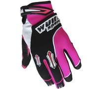 Wulfsport Kids Stratos MX Gloves Junior Motocross Motorcycle Quad Biking Glove - Pink - XS 10-12 Years
