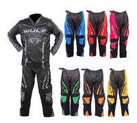 Wulfsport Linear Cub Race Pants (Orange - 20) Motorcycle Children Motocross Pants 2023 Version