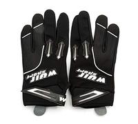 Wulfsport MX Stratos Adult Motocross Gloves, black, Large 10cm