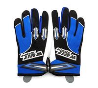 Wulfsport MX Stratos Adult Motocross Gloves, Men's Women's, blue, Medium 9cm