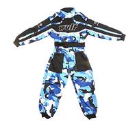Wulfsport Wulf Cub Kids Quad Overall Racing Jump Suit Camo Design (Junior Medium 7-8 Years, Blue Camo)