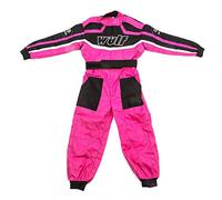 Wulfsport Wulf Cub Kids Quad Overall Racing Jump Suit (Junior Medium 7-8 Years, Pink)