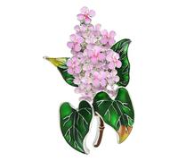 Wuli & Baby Enamel Purple Flower Brooch: Elegant Carnation Flower for Women, Klein, Non-precious metal