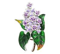 Wuli & Baby Enamel Purple Flower Brooch: Elegant Carnation Flower for Women, Klein, Non-precious metal
