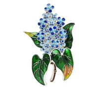 Wuli & Baby Enamel Purple Flower Brooch: Elegant Carnation Flower for Women, Klein, Non-precious metal