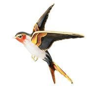 Wuli & Baby Swallows Brooch for Women, Klein, Non-precious metal