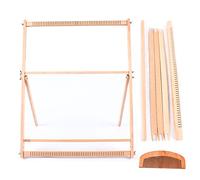 Wulimasun Weaving Loom,70 * 50cm Wooden Handmade Weaving Loom Frame Tapestry DIY Weaving Kit with Comb and Bobbin 3 Adjustable Gears,for Weave Blankets,Pillow Covers