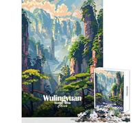 Wulingyuan Scenic Area, China Jigsaw for Teenagers 1000 Pieces Stimulate Active Brain And Mind Gentle Relaxing Fun Activity (50x75cm)