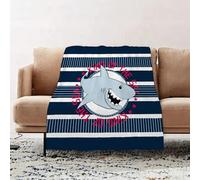 wulipotr Fleece Blanket | Soft Cozy Flannel Throw Blanket | Perfect for Home, Bedroom, Sleepovers & Camping,cartoon shark vector design king of the sea T-shirt design for kids vector illus,76x100cm